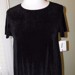 LulaRoe - Elegant Black Velvet Carly - BNWT-Large